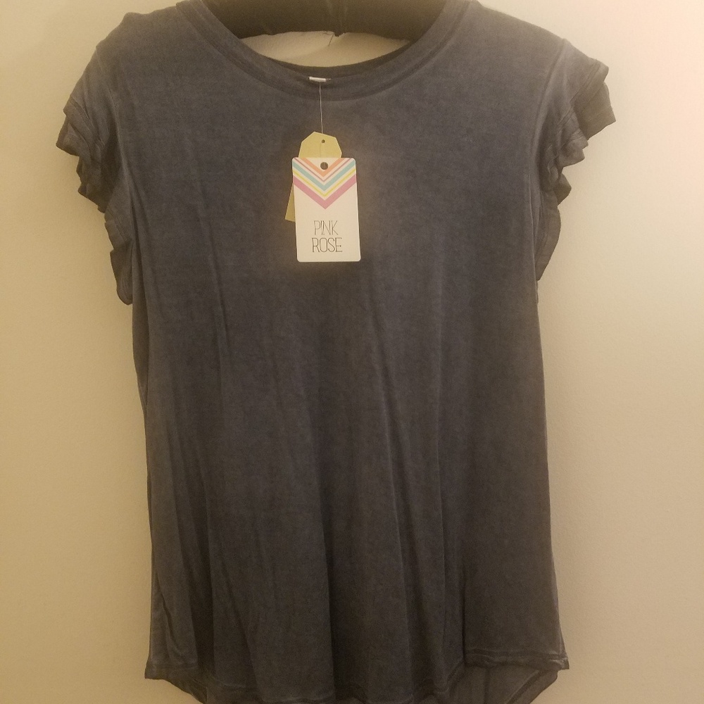 Short flutter sleeve Womens T-shirt, brand new!